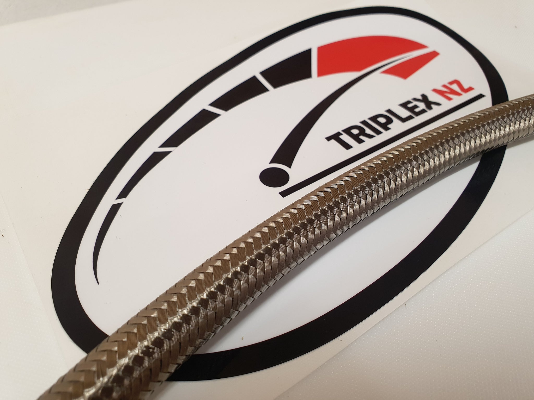 AN8 Stainless Steel Braided Fuel Hose – Triplex NZ